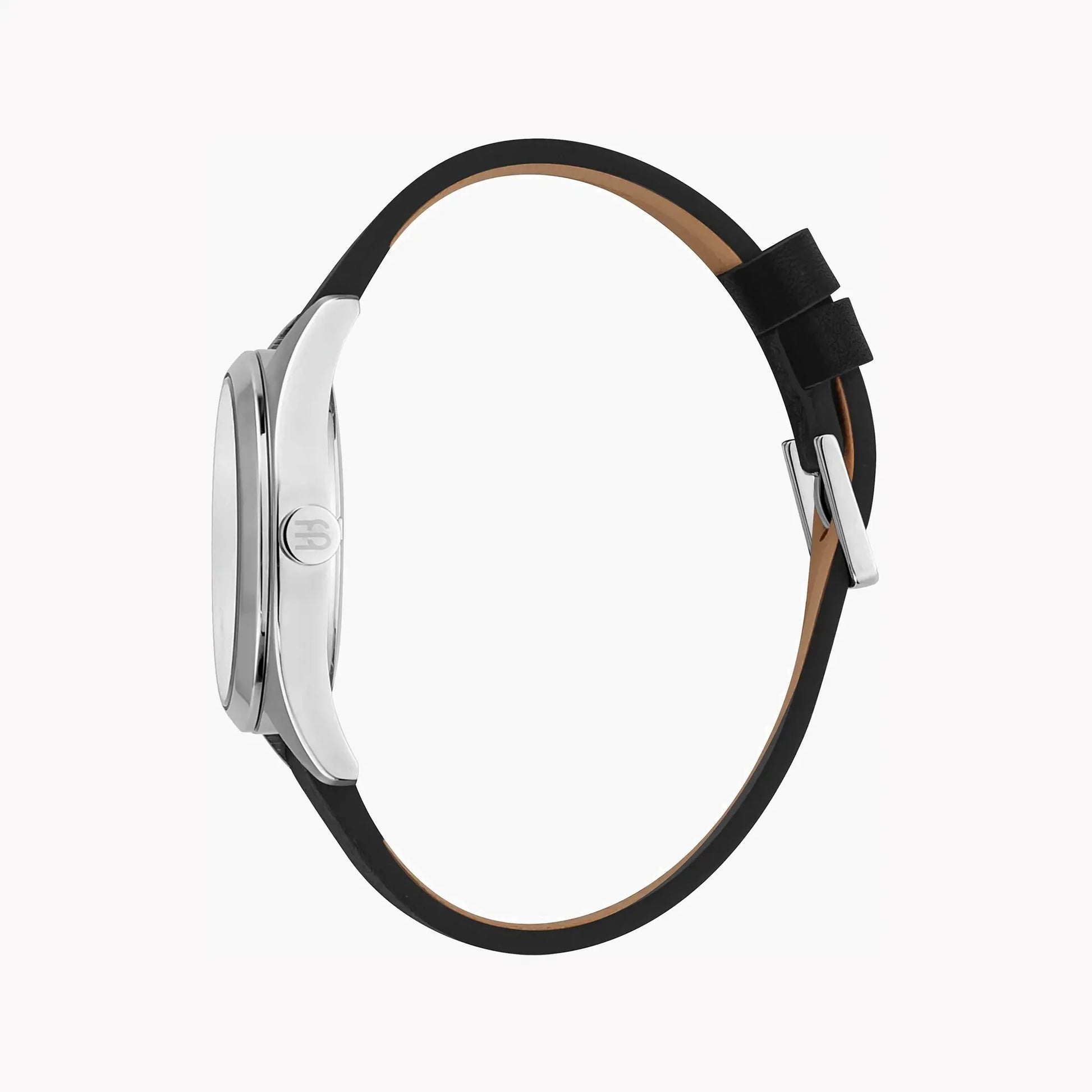 Esprit Men's Silver Dial Watch, Black Leather Band | ES1G304L0015 by ESPRIT