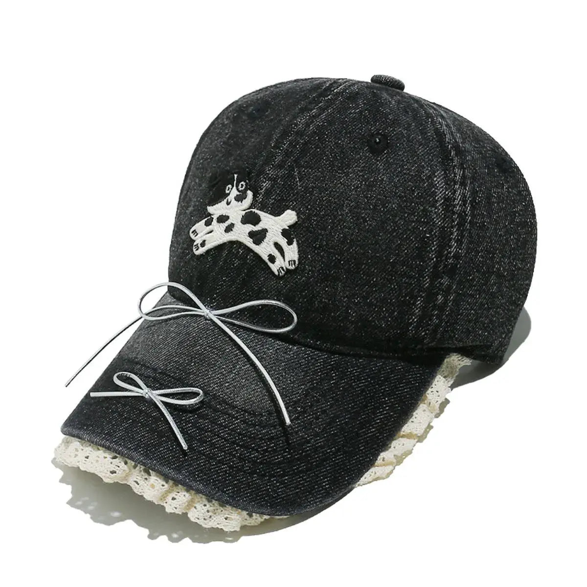 Dog Bow Adjustable Baseball Cap by Partner Label