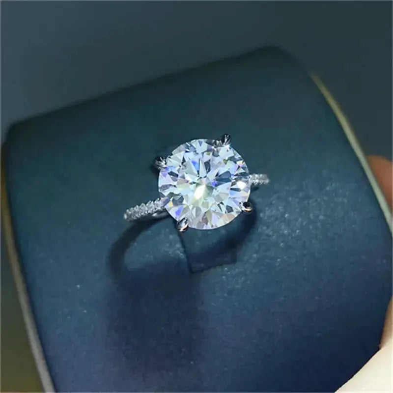 5 Carat Moissanite 925 Sterling Silver Ring by Partner Label