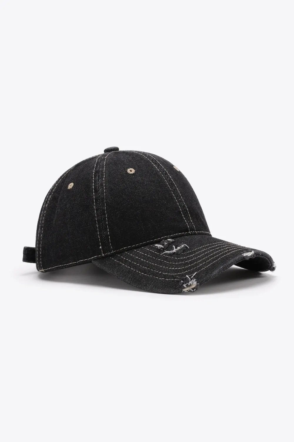 Distressed Adjustable Baseball Cap by Partner Label