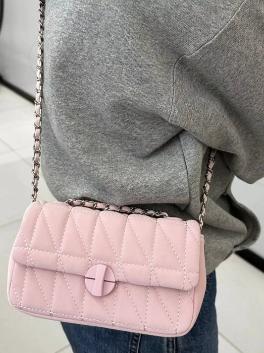 Quilted Flap Chain Crossbody Bag by Partner Label
