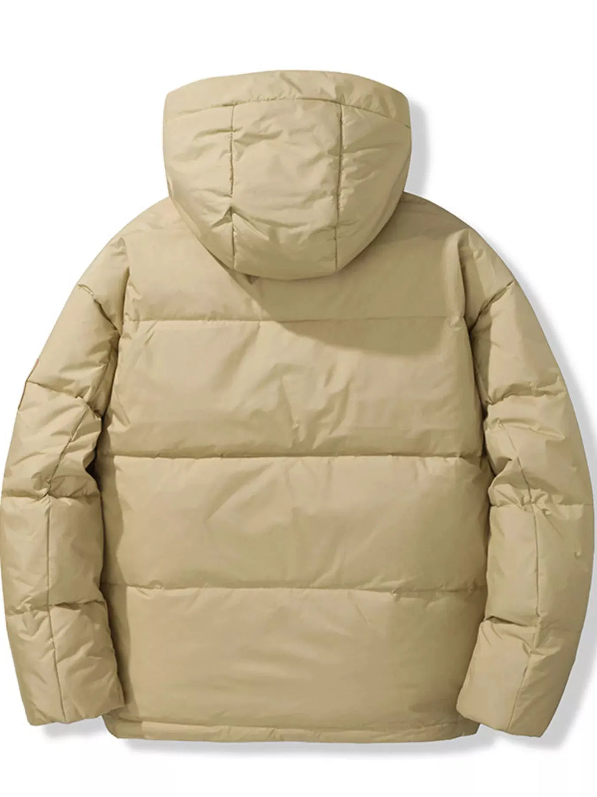 Men's Plus Size Warm Padded Hooded Down Puffer Jacket by Partner Label