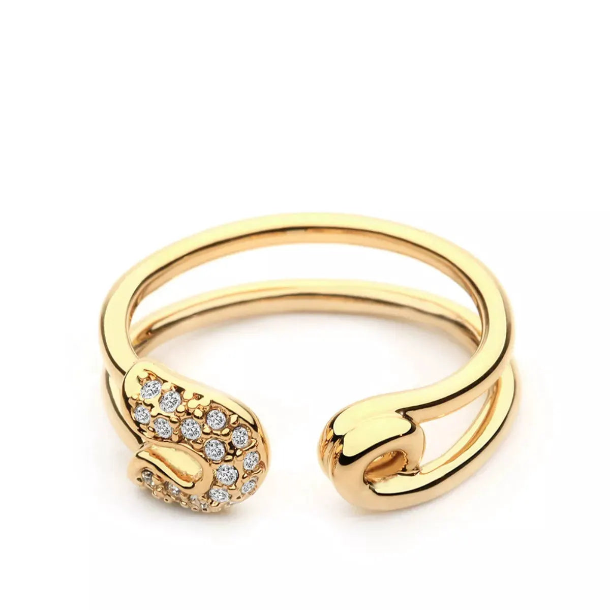 Zircon Double Band Open Ring by Partner Label
