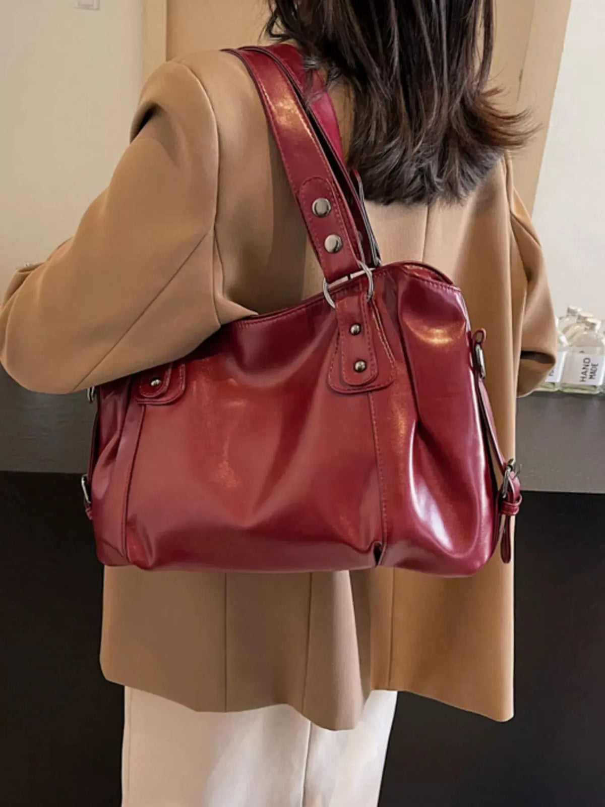 Vintage Style Leather Handbag by Partner Label