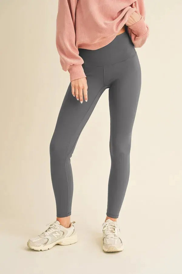 Yelete Full Size Fleece Lined High Waisted Leggings by Yelete