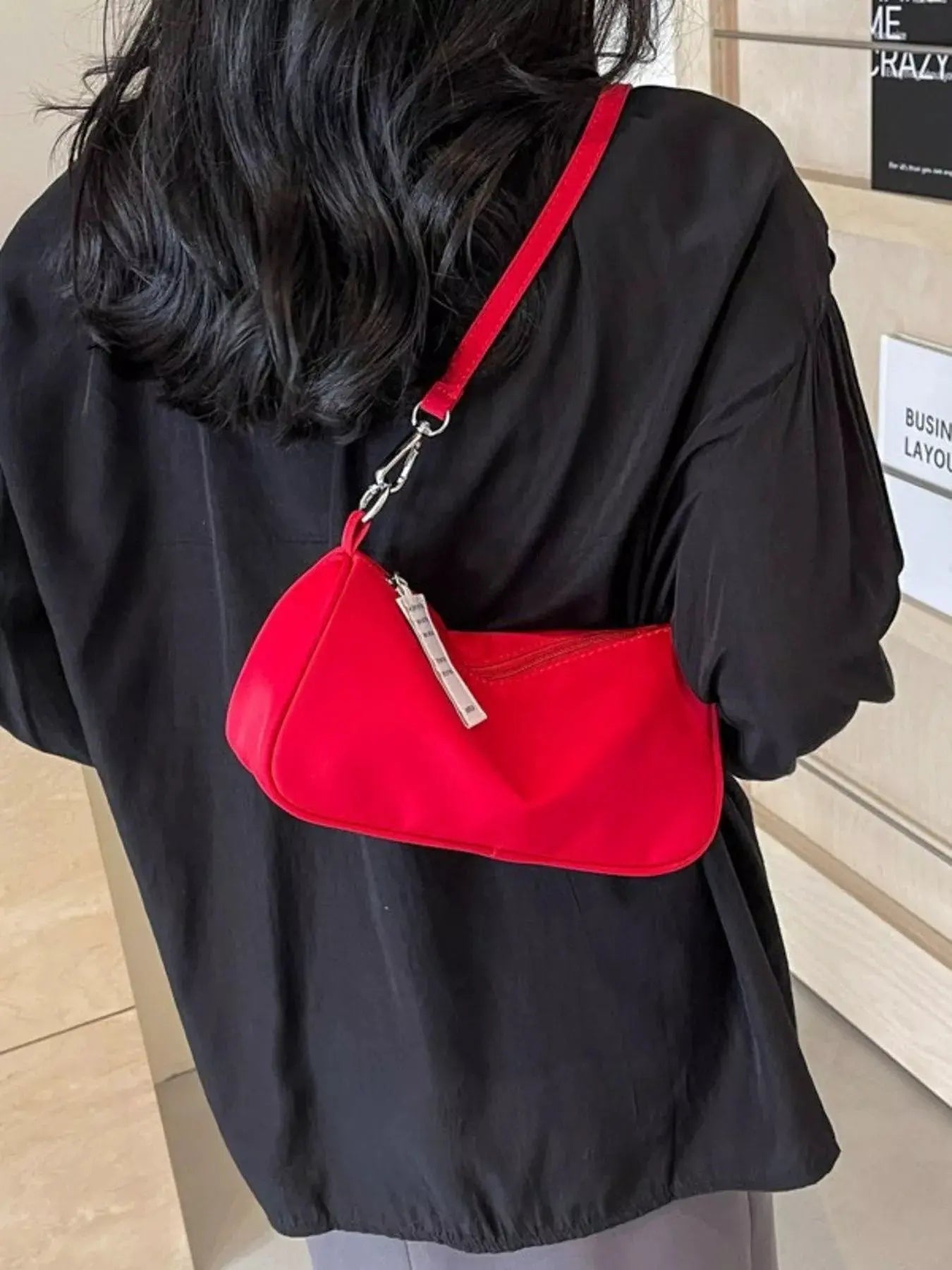 Solid Color Crossbody Bag by Partner Label