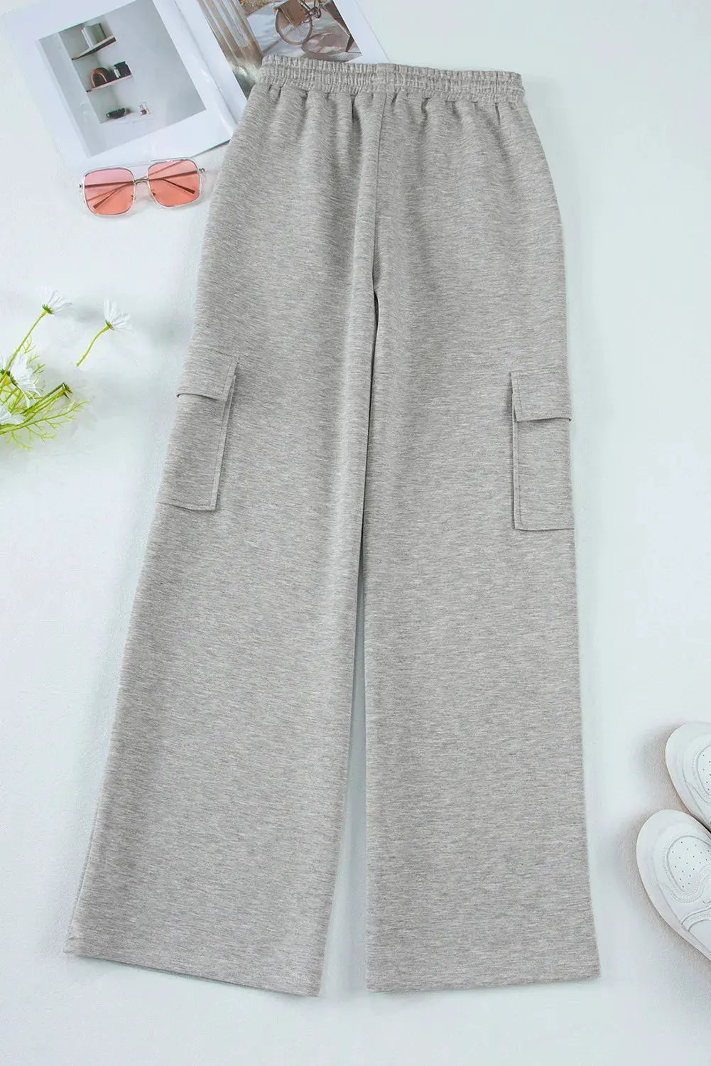Drawstring Active Pants with Pockets by Partner Label