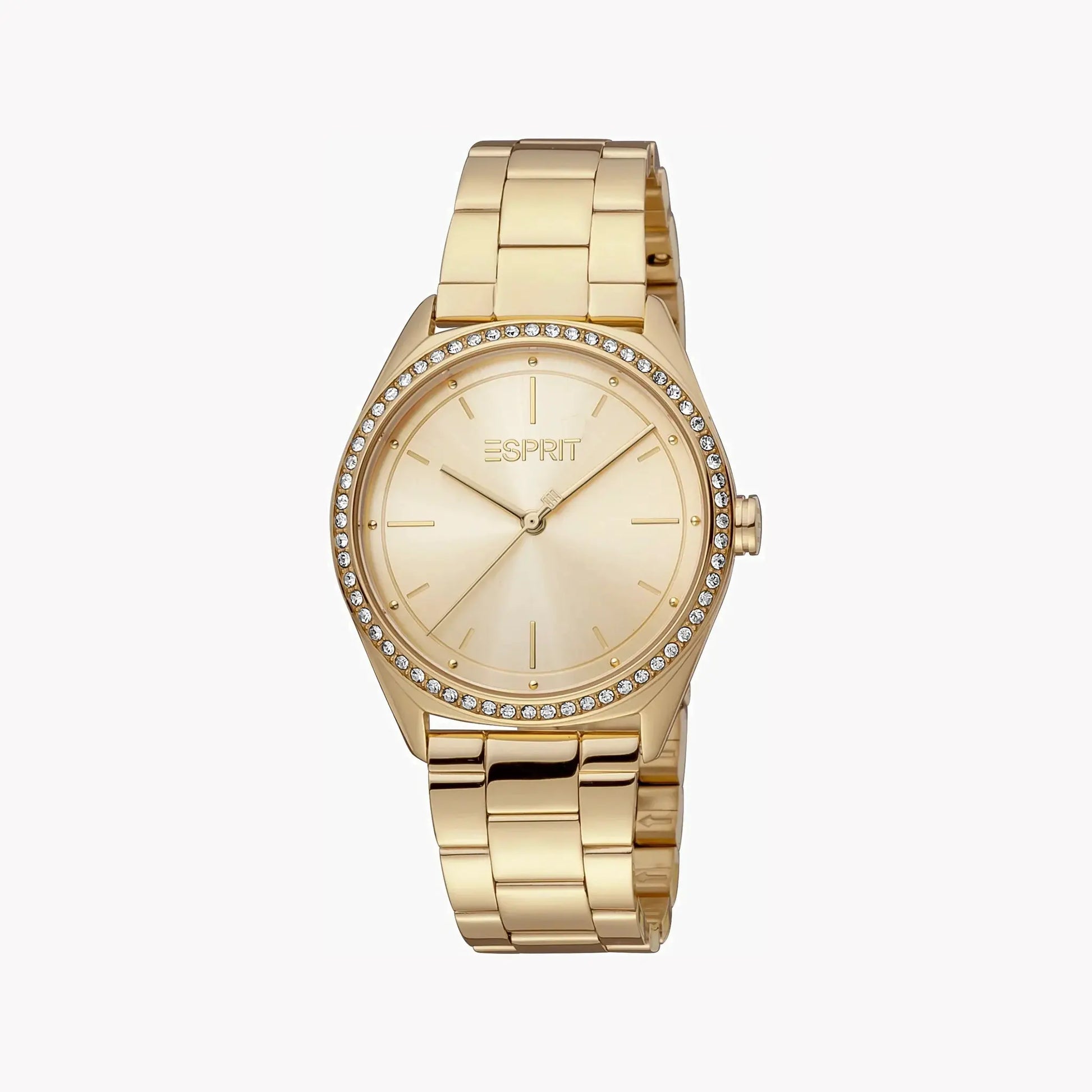 Esprit Women's Gold Stainless Steel Watch, Champagne Dial | Es1l081m0035 by ESPRIT