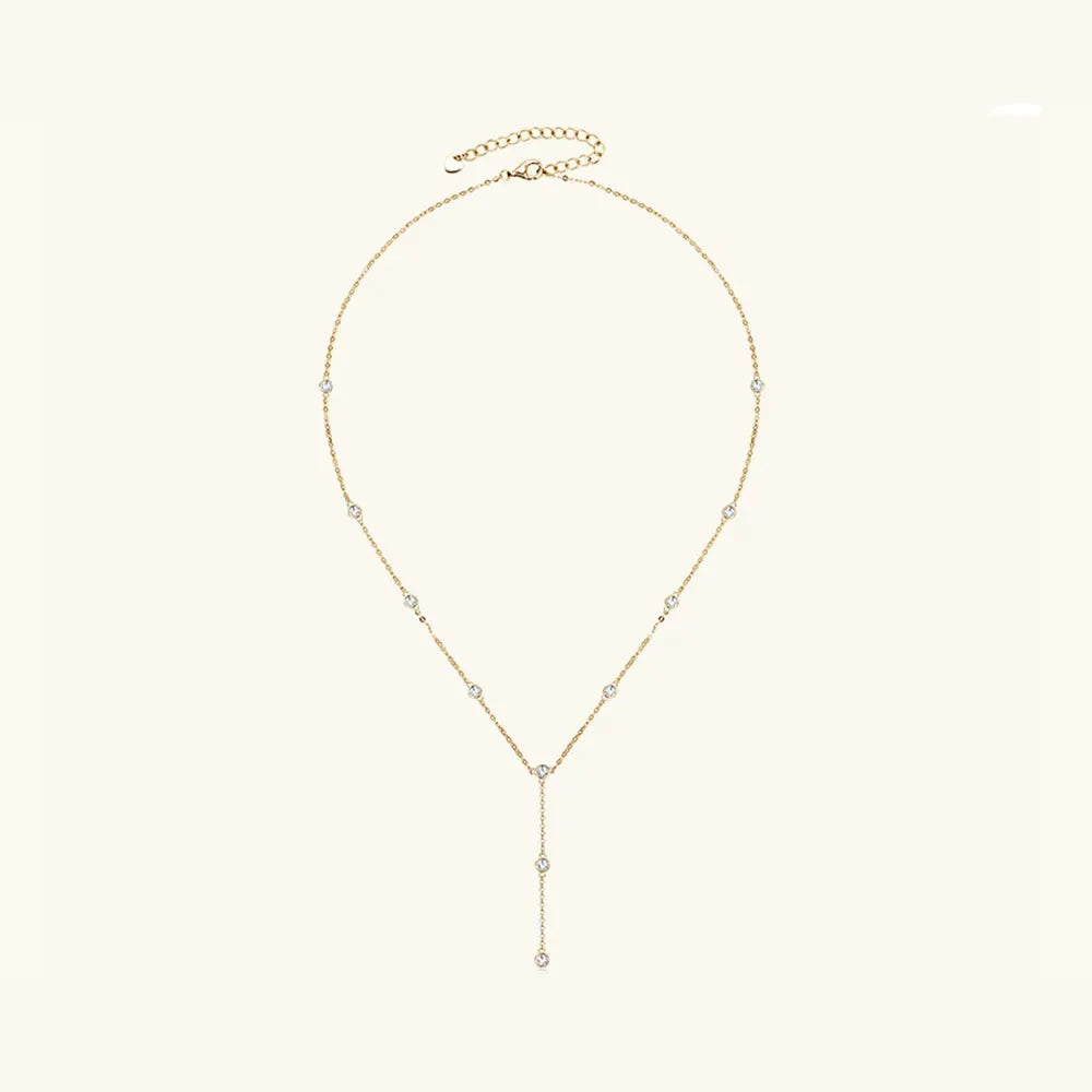 1.1 Carat Moissanite 925 Sterling Silver Necklace by Partner Labels