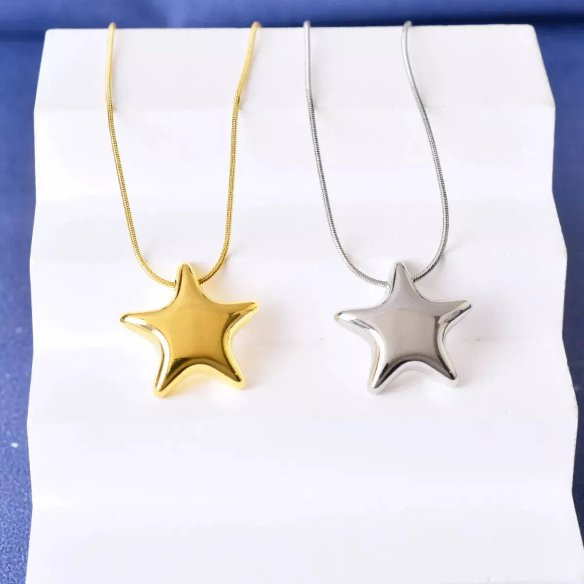 Titanium Steel Star Pendant Necklace by Partner Label