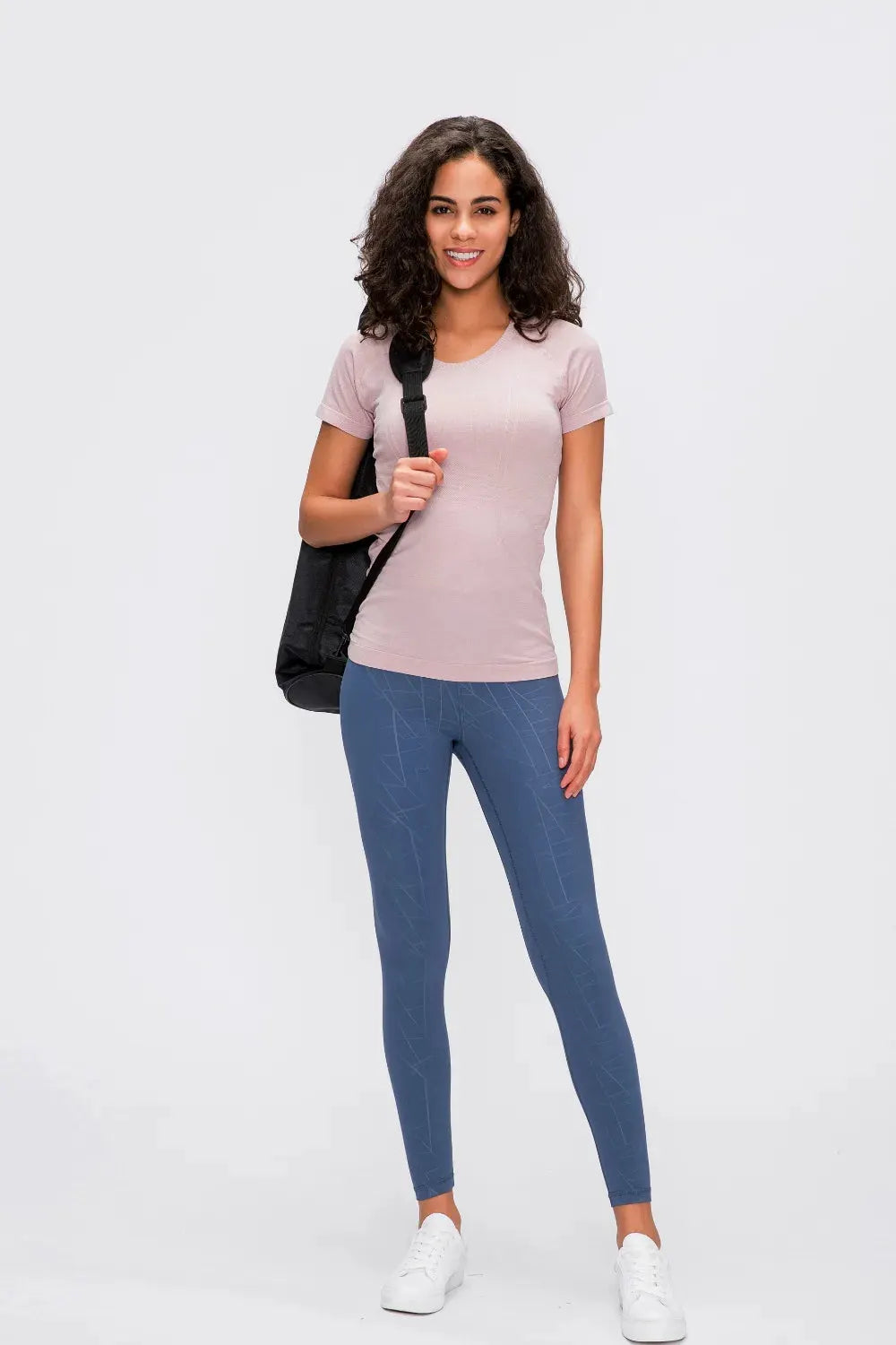 Millennia Round Neck Short Sleeve Active T-Shirt by Millennia