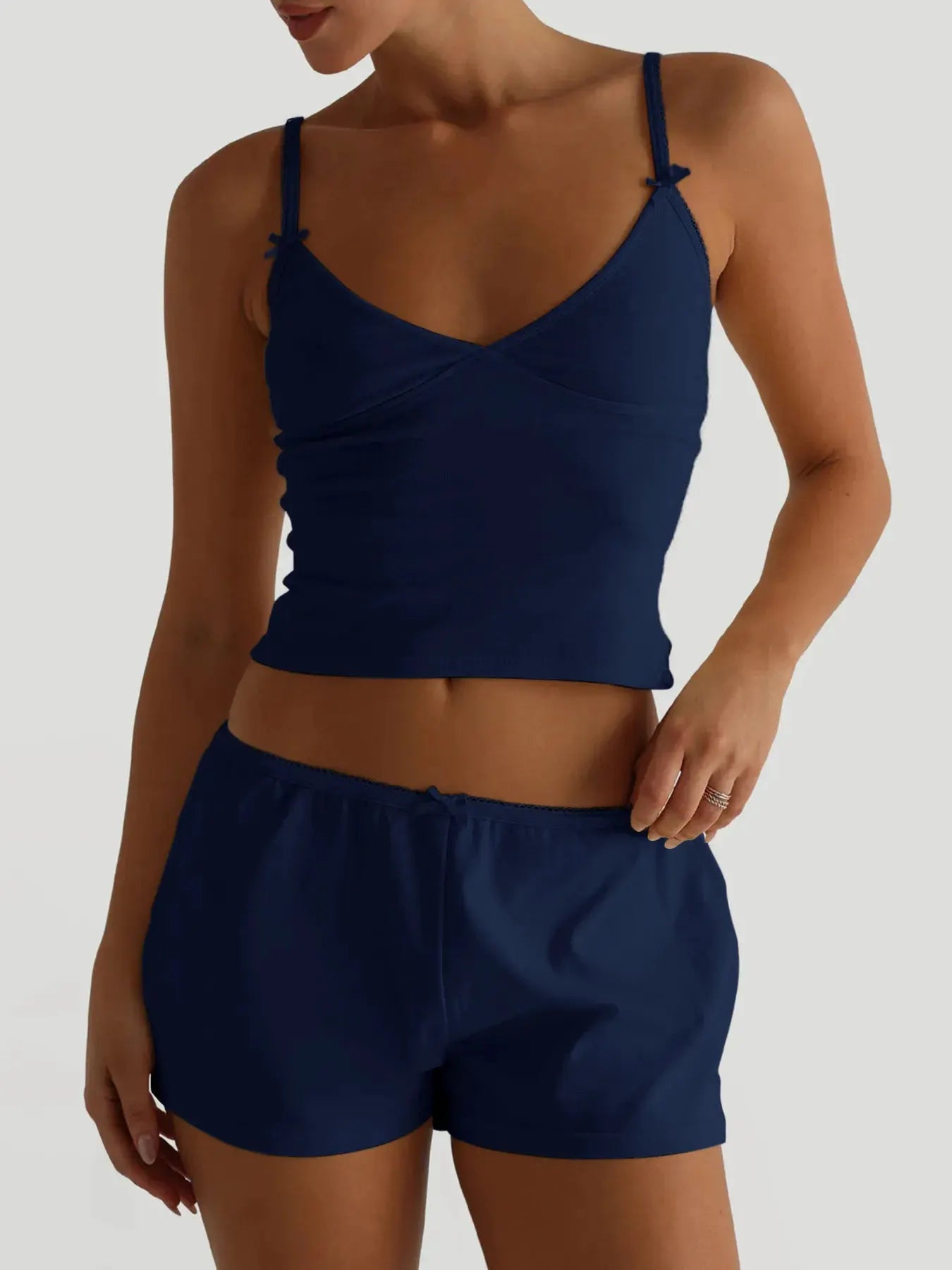 V-Neck Cami and Shorts Set by Partner Label