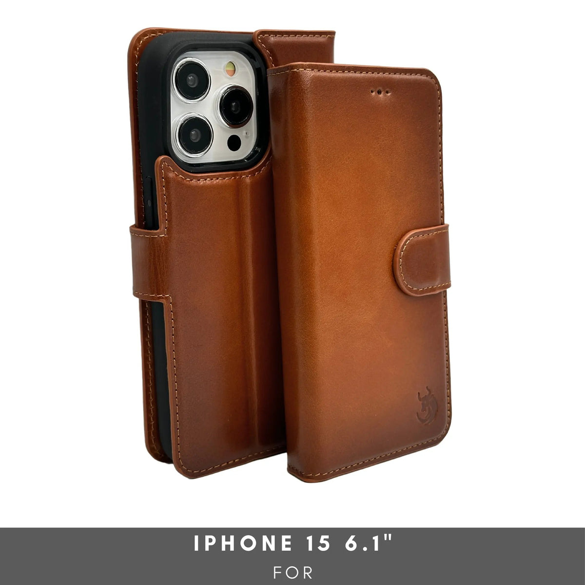 Vegas Premium Leather iPhone 15 Wallet Case with MagSafe | Detachable RFID Blocking Luxury Wallet by TORONATA