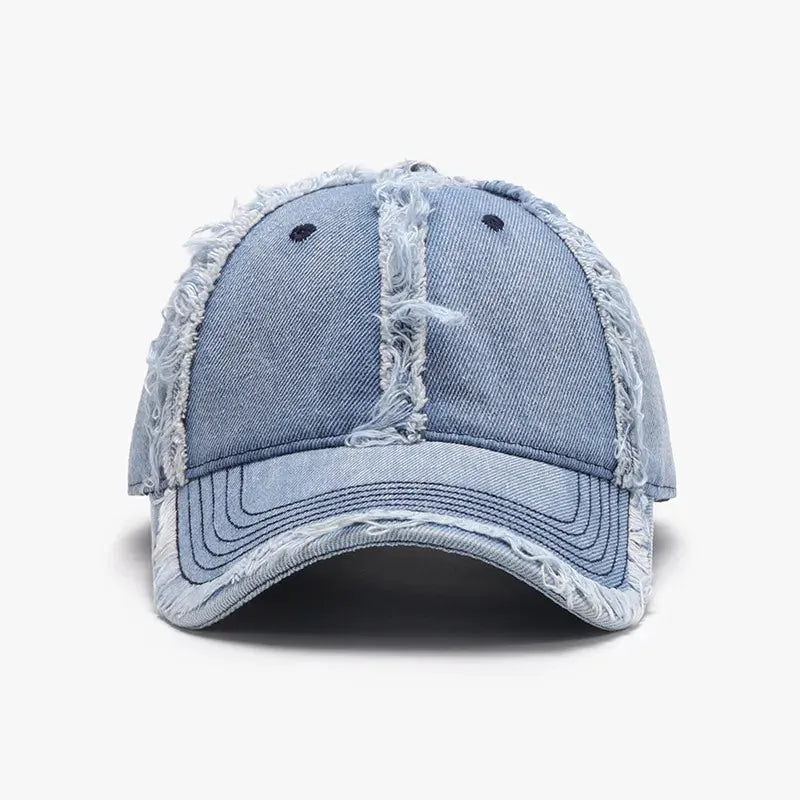 Raw Hem Cotton Baseball Cap by Partner Label