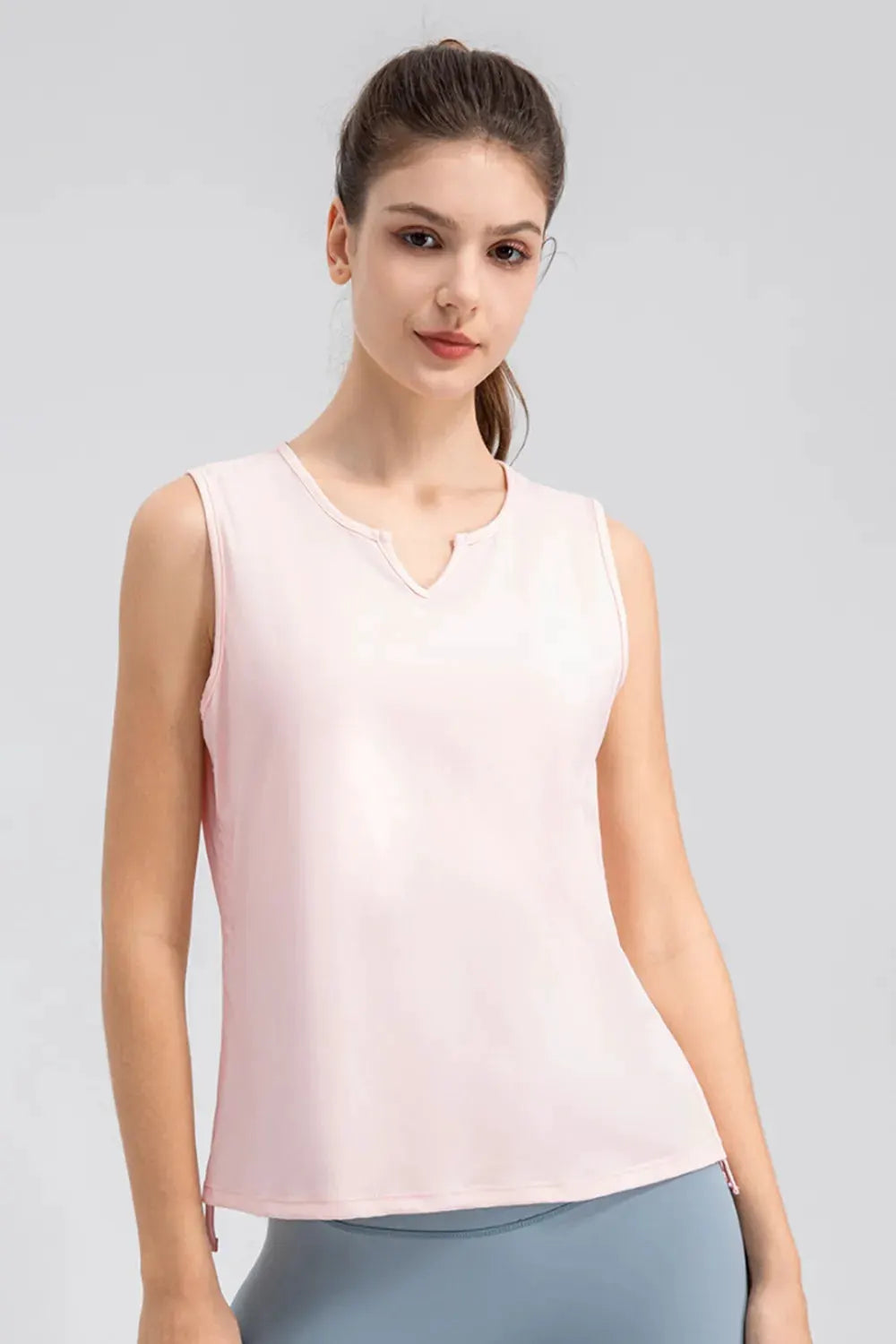 Notched Wide Strap Active Tank by Partner Label