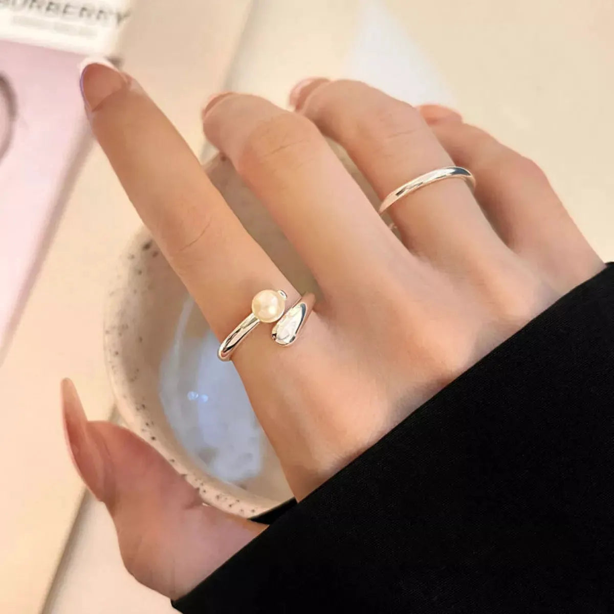 925 Sterling Silver Bypass Ring by Partner Label
