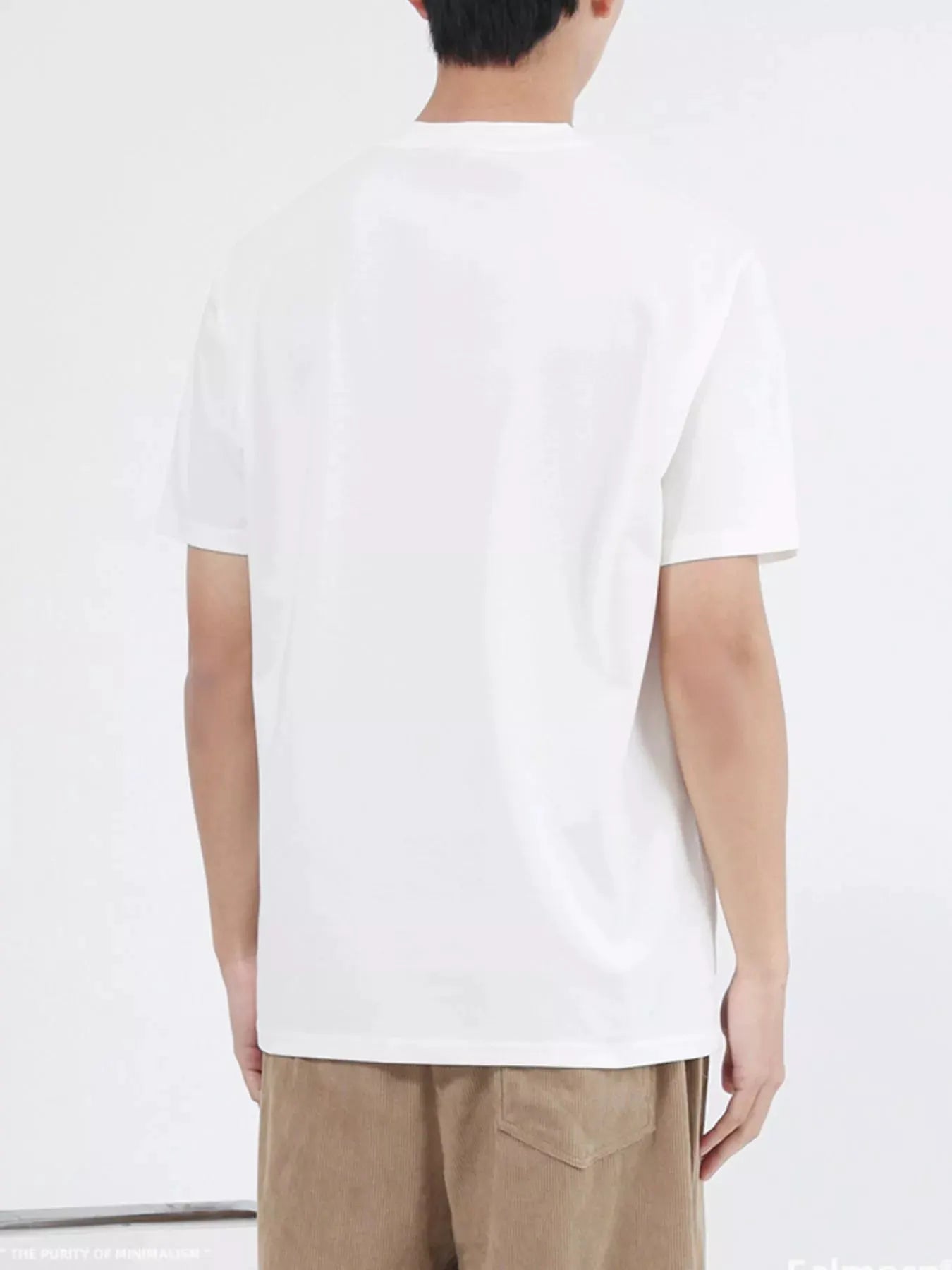 Men's Plus Size Classic Crew Neck T-Shirt by Trendsi
