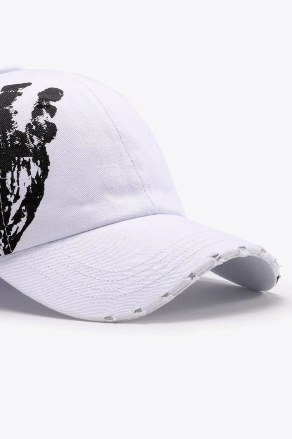 VIBRA Graphic Distressed Adjustable Baseball Cap by Partner Label