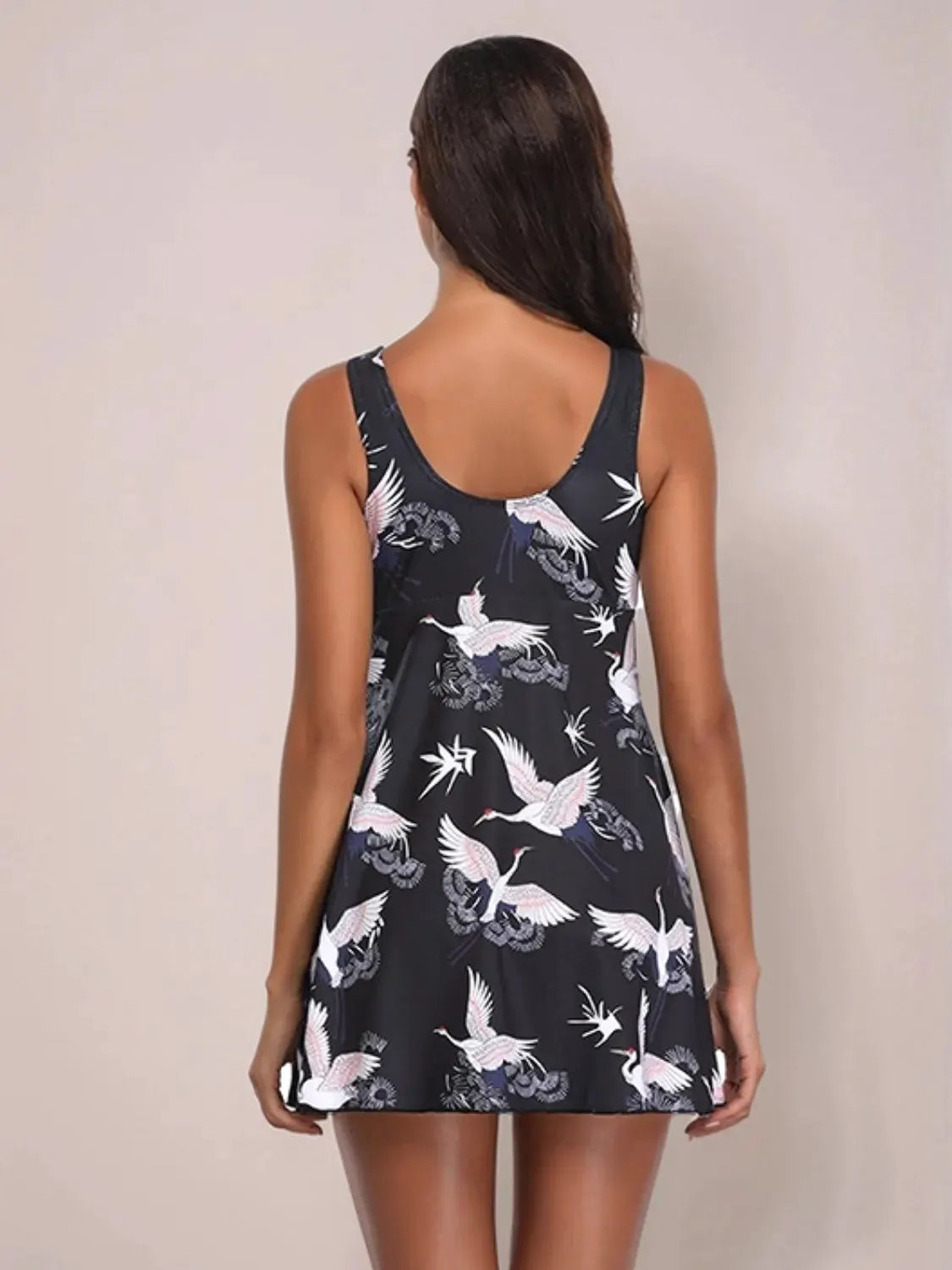 Full Size Printed Slit Plunge One-Piece Swimwear Plus Size by Partner Label