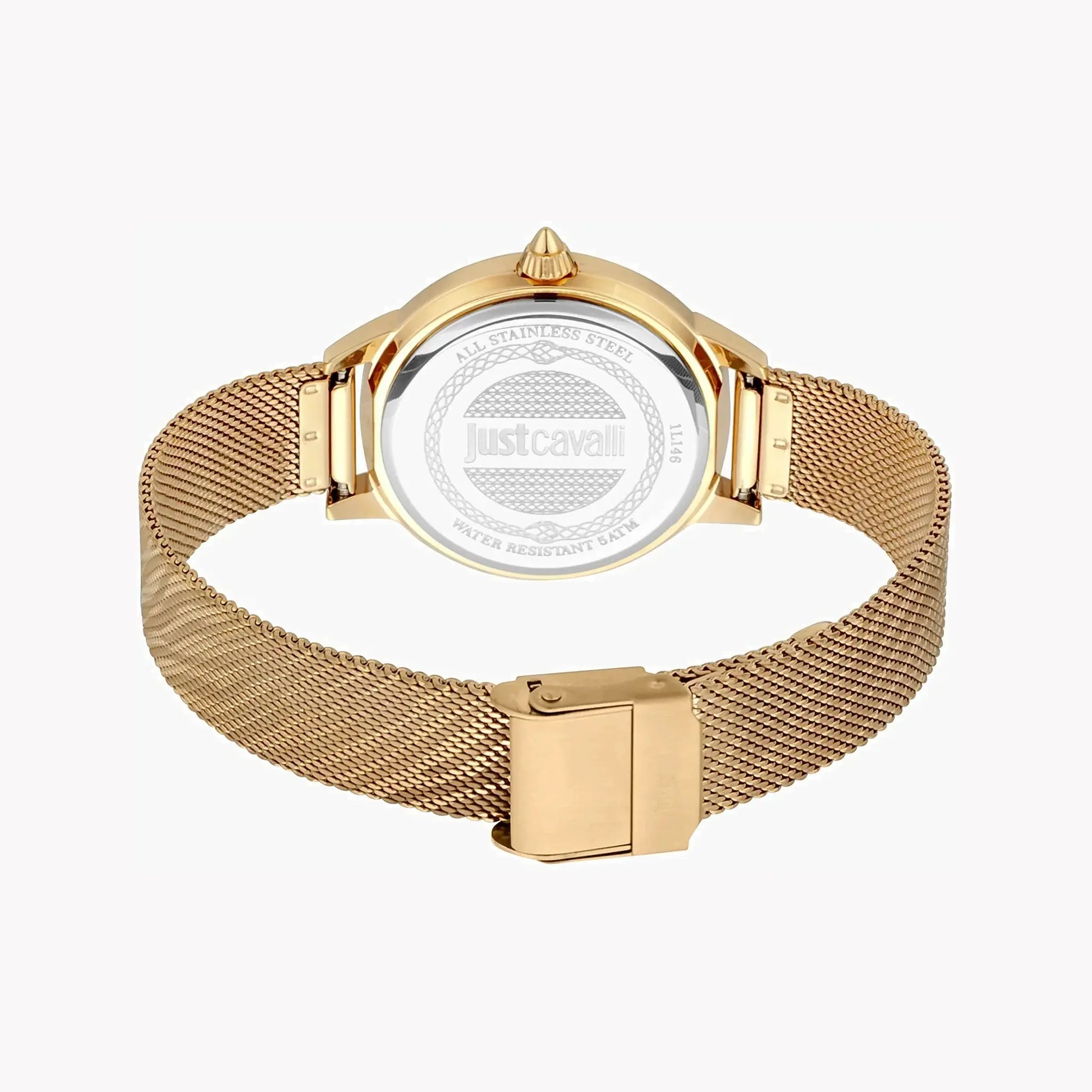 Just Cavalli Women's Gold Stainless Steel Watch, Champagne Dial | Jc1l146m0055 by JUST CAVALLI