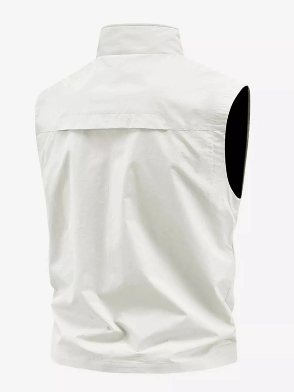 Men's Plus Size Lightweight Multi-Pocket Outdoor Vest by Trendsi