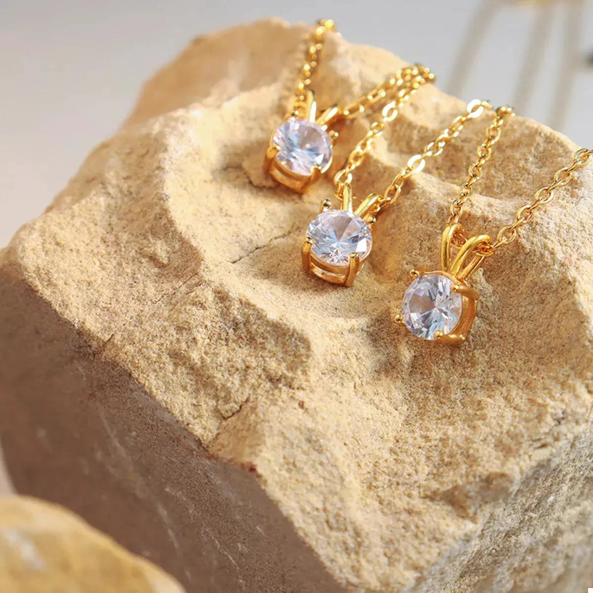 18K Gold-Plated Pendant Necklace by Partner Label