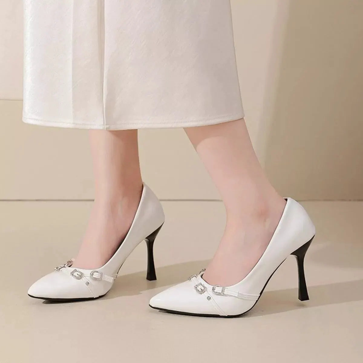 Point Toe High Heels Pumps by Partner Label