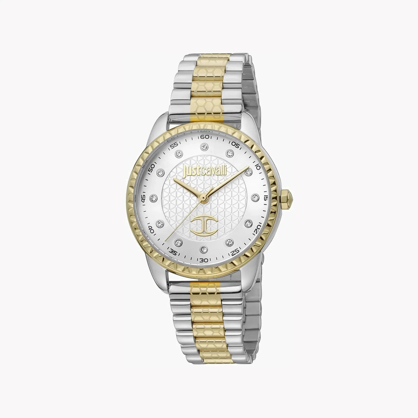 Just Cavalli Women's Silver & Gold Watch, Silver Dial | Jc1l176m0085 by JUST CAVALLI