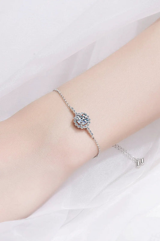 1 Carat Moissanite Chain Bracelet by Partner Label