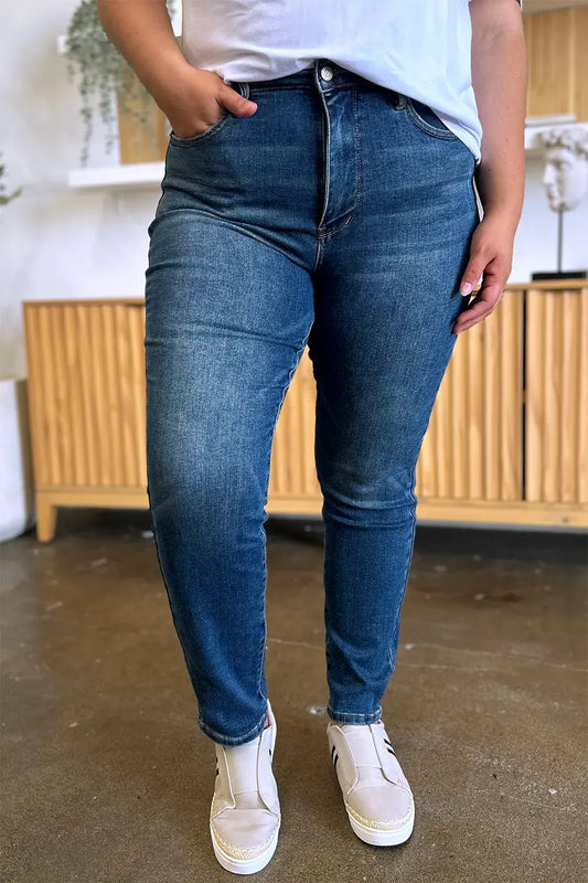 Judy Blue Full Size Tummy Control High Waist Slim Jeans by Judy Blue