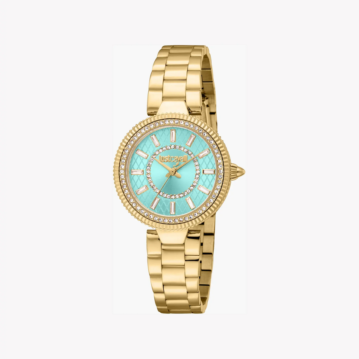 Just Cavalli Women's Gold Watch, Turquoise Dial | Jc1l308m0055 by JUST CAVALLI