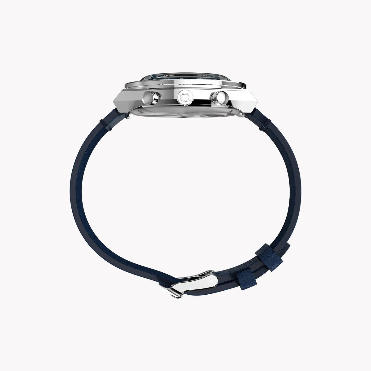 Timex Men's Blue Leather Chrono, Stainless Steel | Tw2w51700 by TIMEX