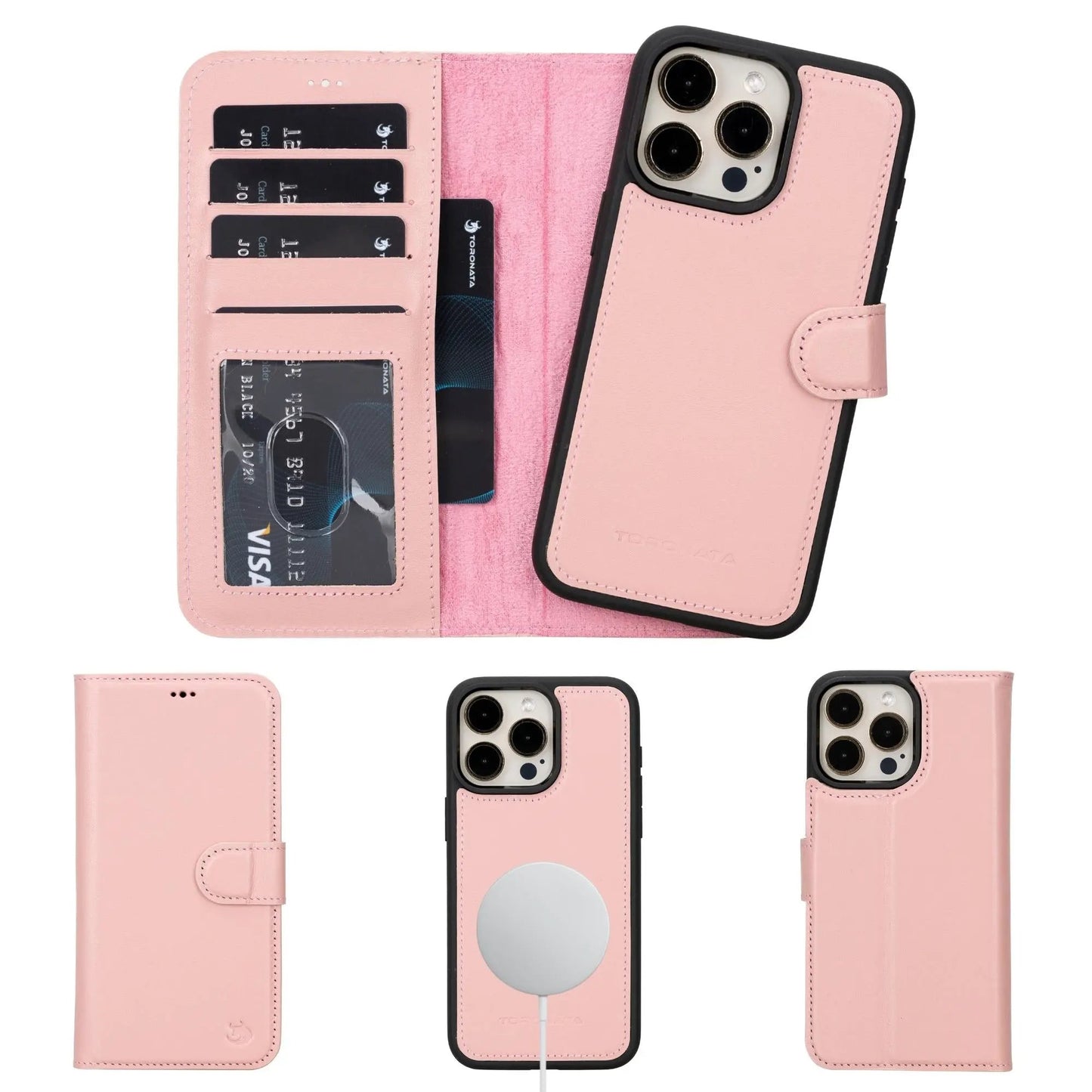 Casper iPhone 14 Series Detachable Leather Wallet Case by TORONATA