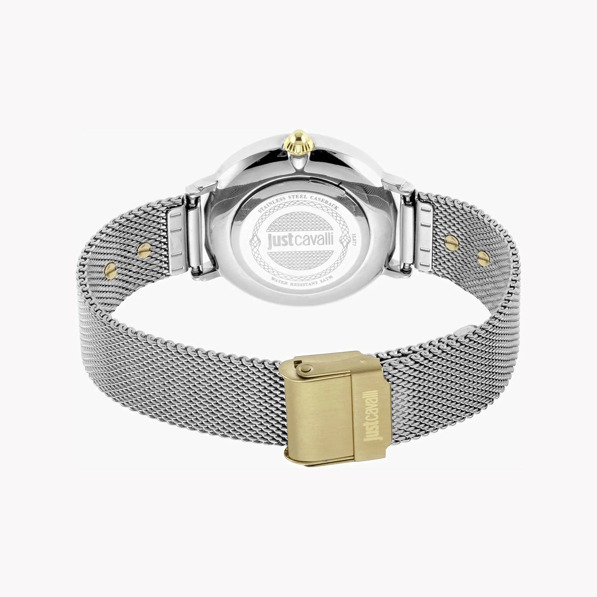 Just Cavalli Women's Silver Watch, Champagne Dial | Jc1l077m0095 by JUST CAVALLI
