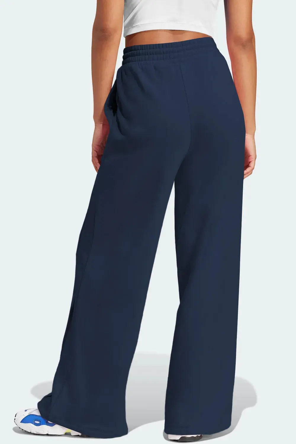 Drawstring Wide Leg Active Pants by Partner Label