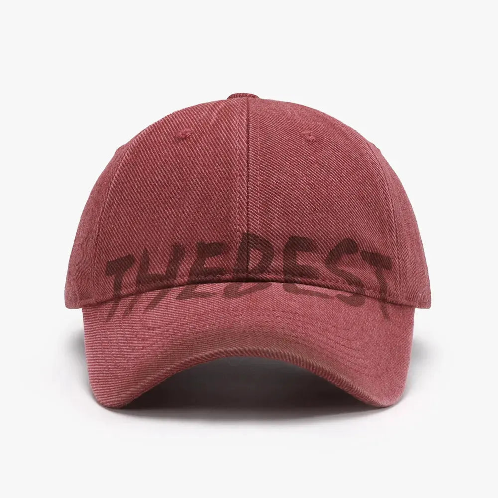 Letter Adjustable Baseball Cap by Partner Label