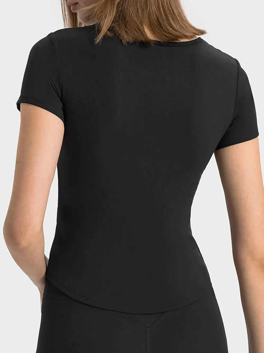 Millennia Notched Short Sleeve Active T-Shirt by Millennia