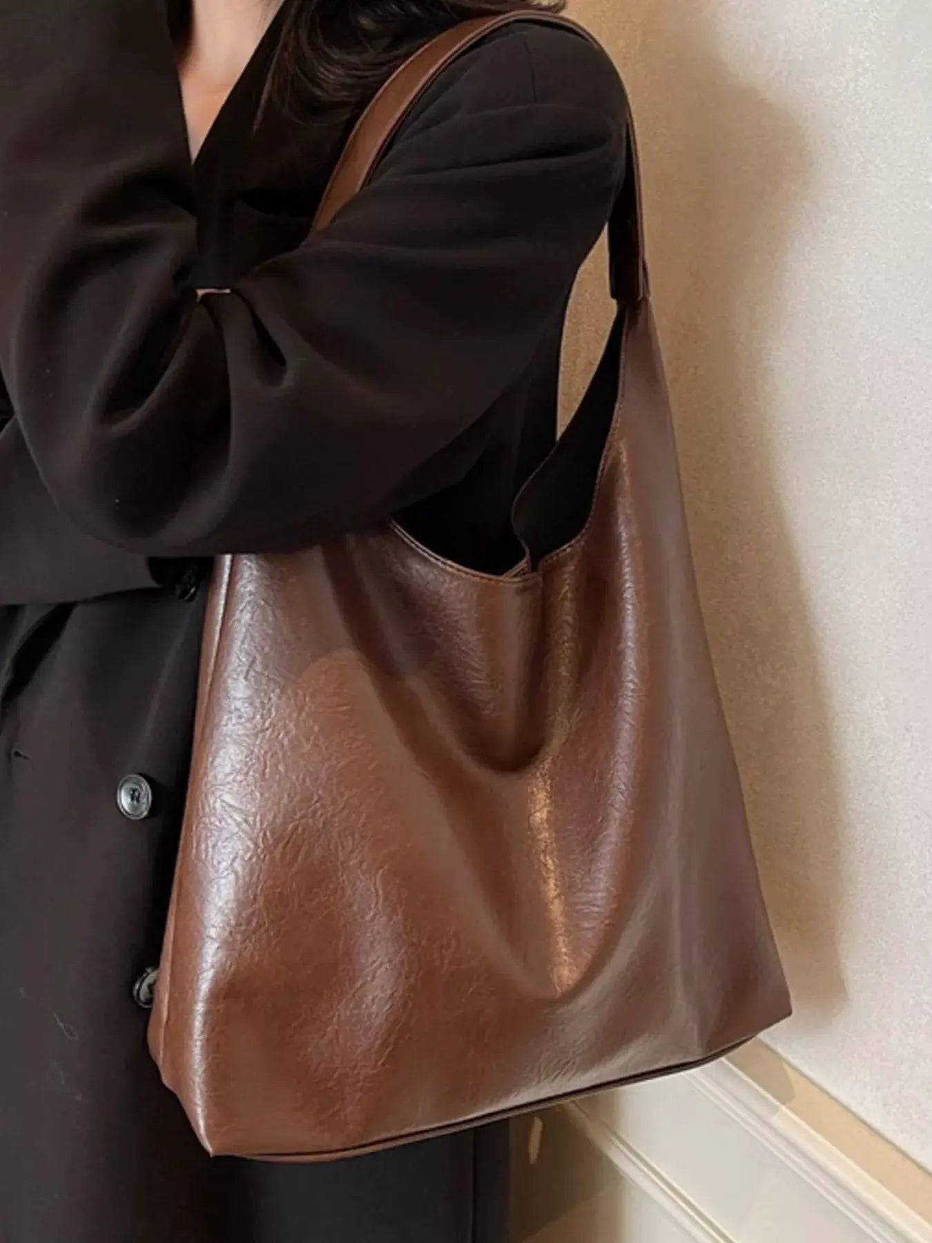 PU Leather Tote Bag by Partner Label