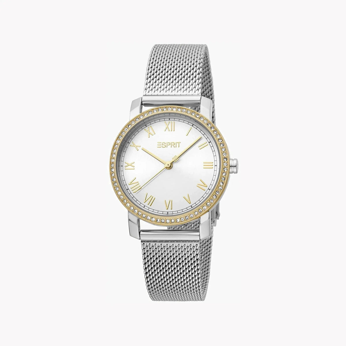 Esprit Women's Silver & Gold Stainless Steel Watch, Silver Dial | Es1l119m0045 by ESPRIT