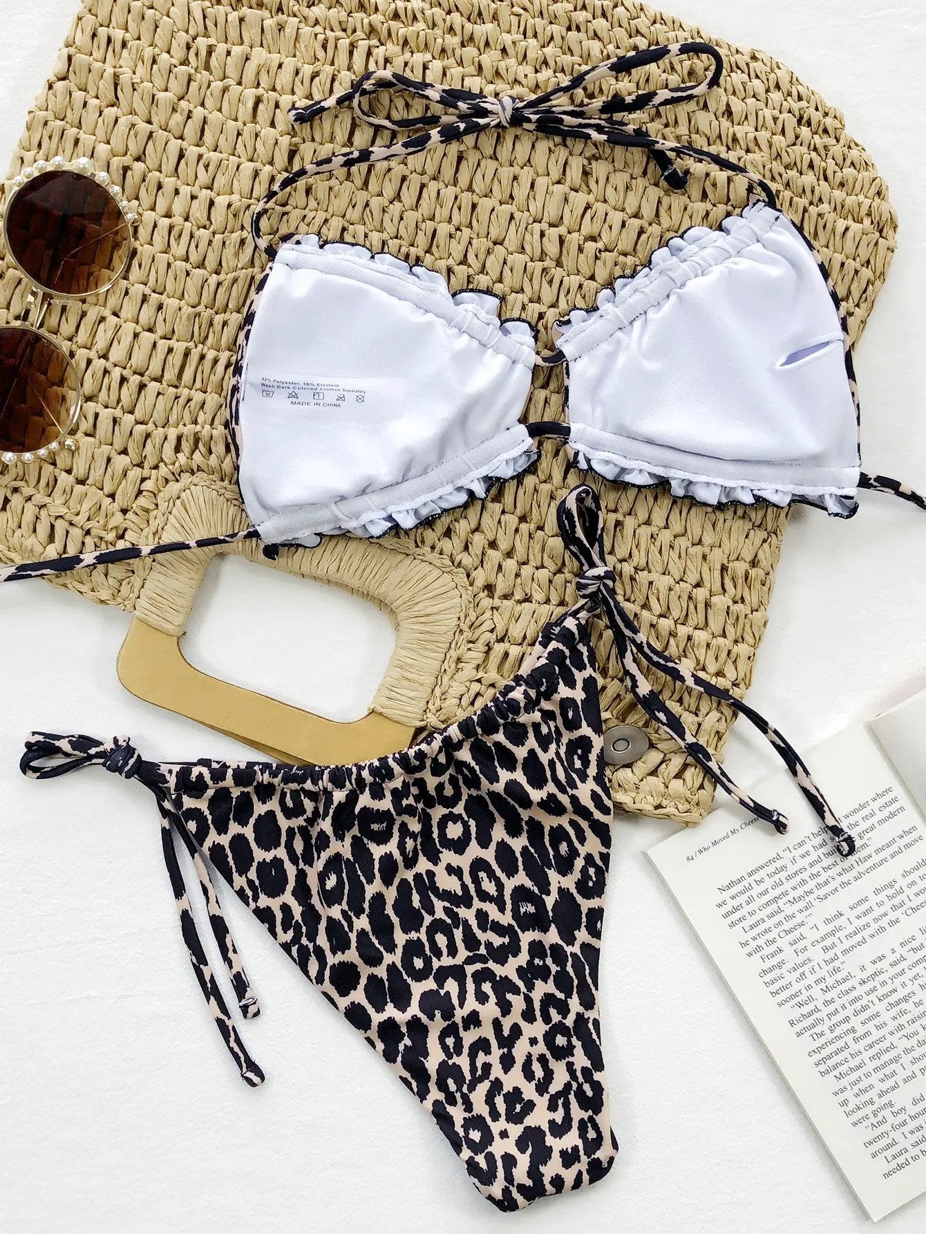 Frill Trill Halter Neck Bikini Set by Partner Label
