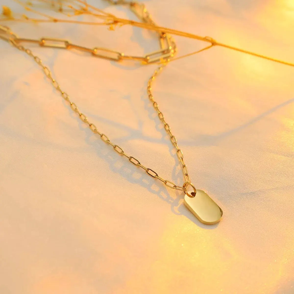 18K Gold-Plated Double Layered Necklace by Partner Labels