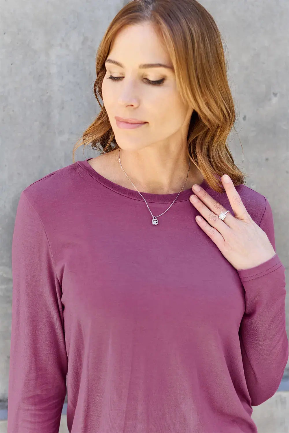 Basic Bae Full Size Round Neck Long Sleeve Top | Partner Labels Selection by Partner Label