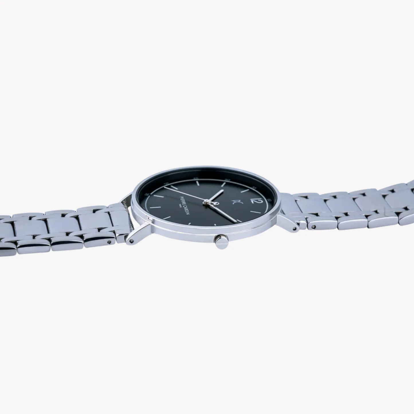 Pierre Cardin Men's Silver Stainless Steel Watch, Black Dial | Cbn.3013 by PIERRE CARDIN