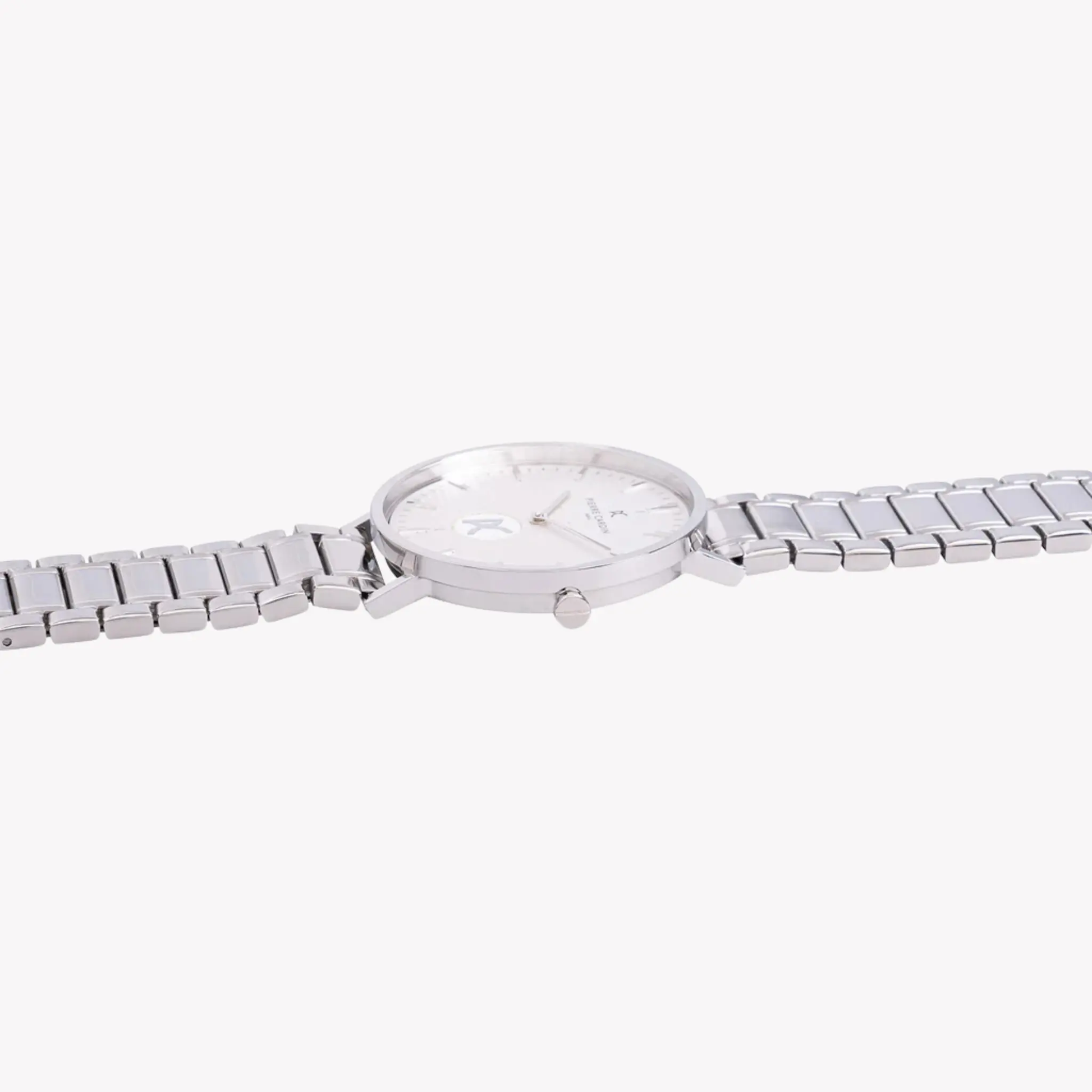 Pierre Cardin Men's Silver Metal Watch, White Dial | Cbv.1103 by PIERRE CARDIN