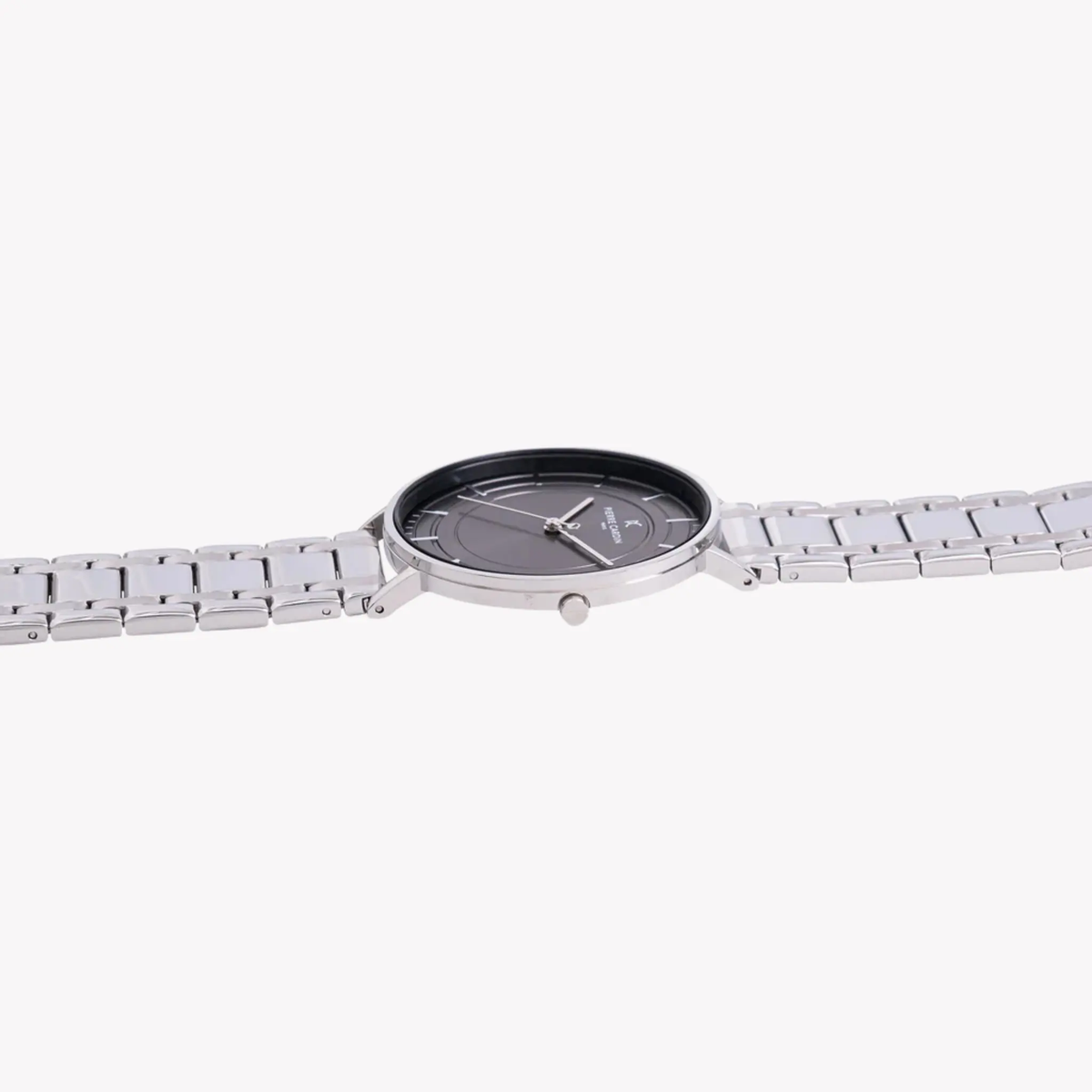 Pierre Cardin Men's Silver Metal Watch, Black Dial | Cbn.3033 by PIERRE CARDIN