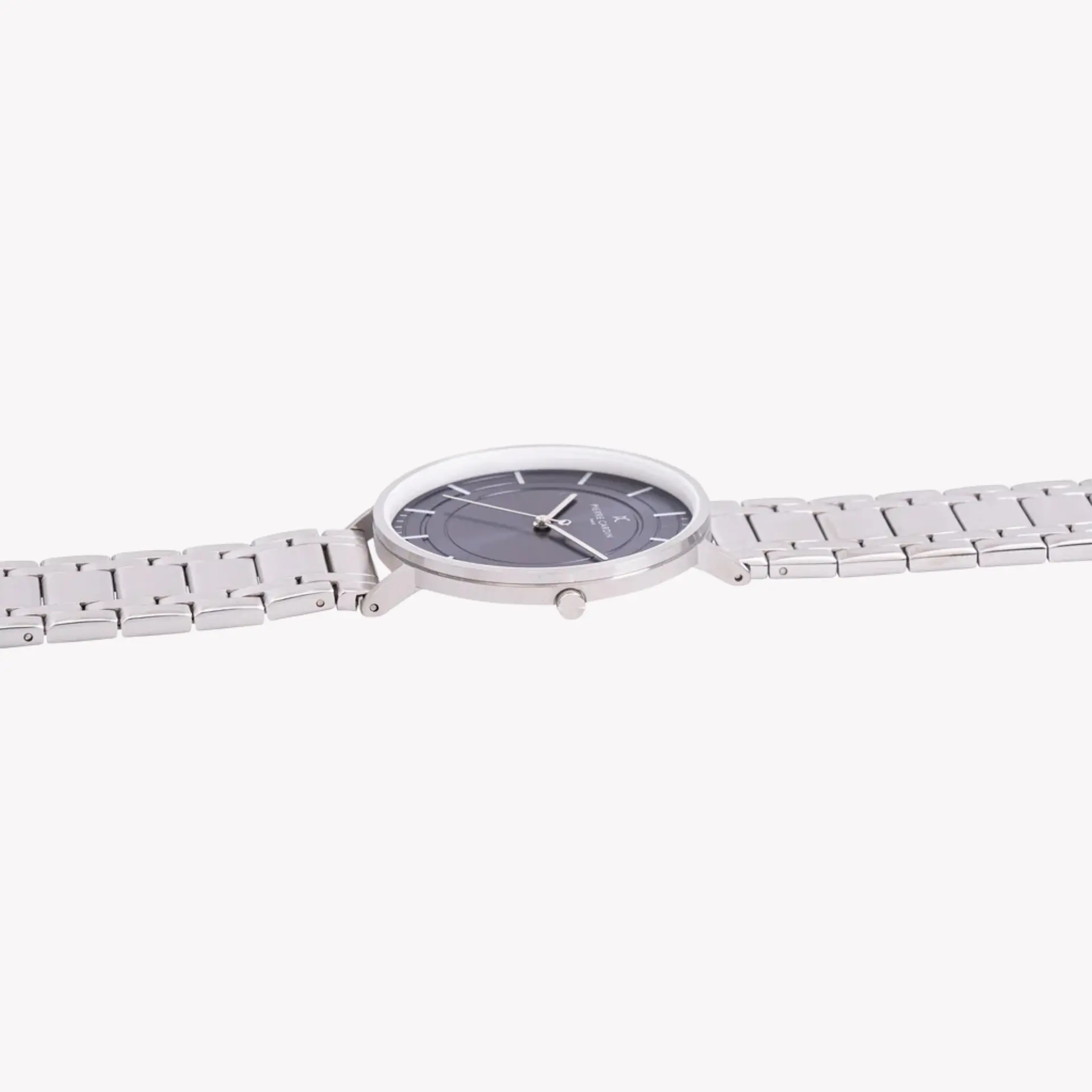 Pierre Cardin Men's Silver Watch, Blue Dial | Cbn.3032 by PIERRE CARDIN