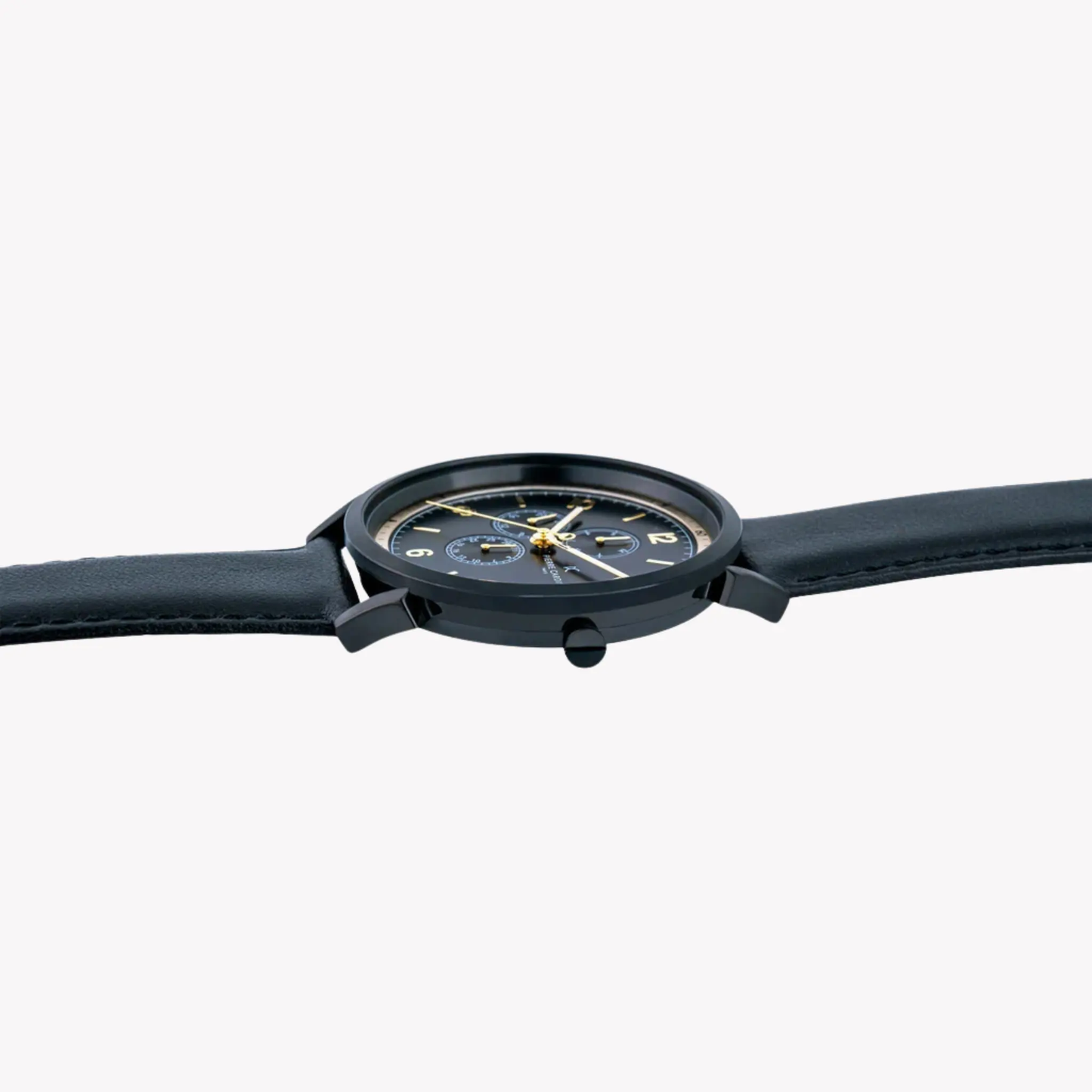 Pierre Cardin Men's Black Leather Watch, Stainless Steel | Cpi.2079 by PIERRE CARDIN