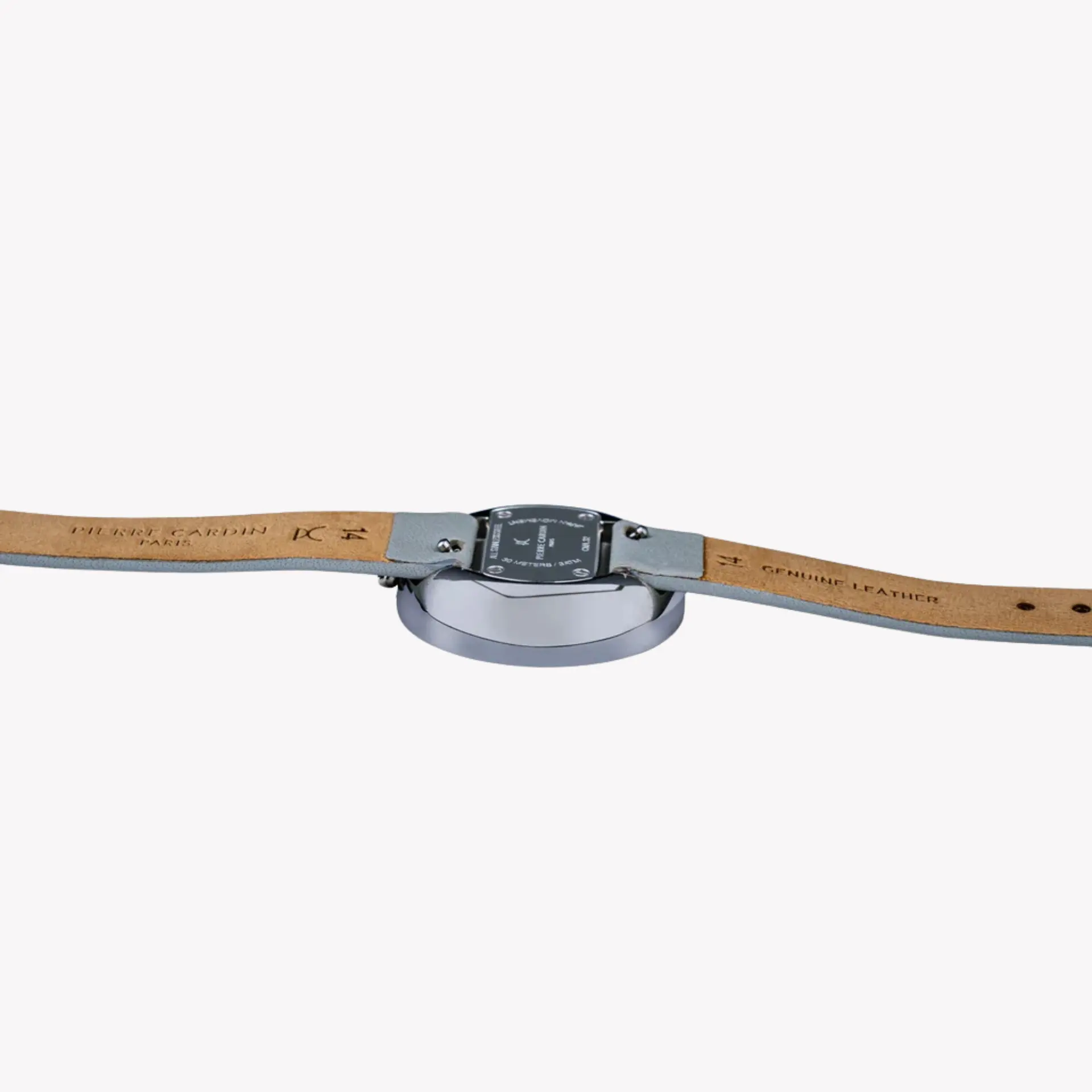 Pierre Cardin Women's Gray Leather Watch, Silver Case | Cma.0005 by PIERRE CARDIN