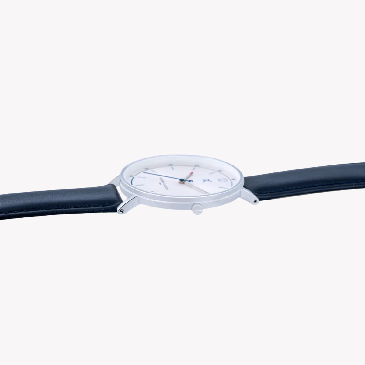 Pierre Cardin Men's Blue Leather Watch, Silver Dial | Cbn.3002 by PIERRE CARDIN