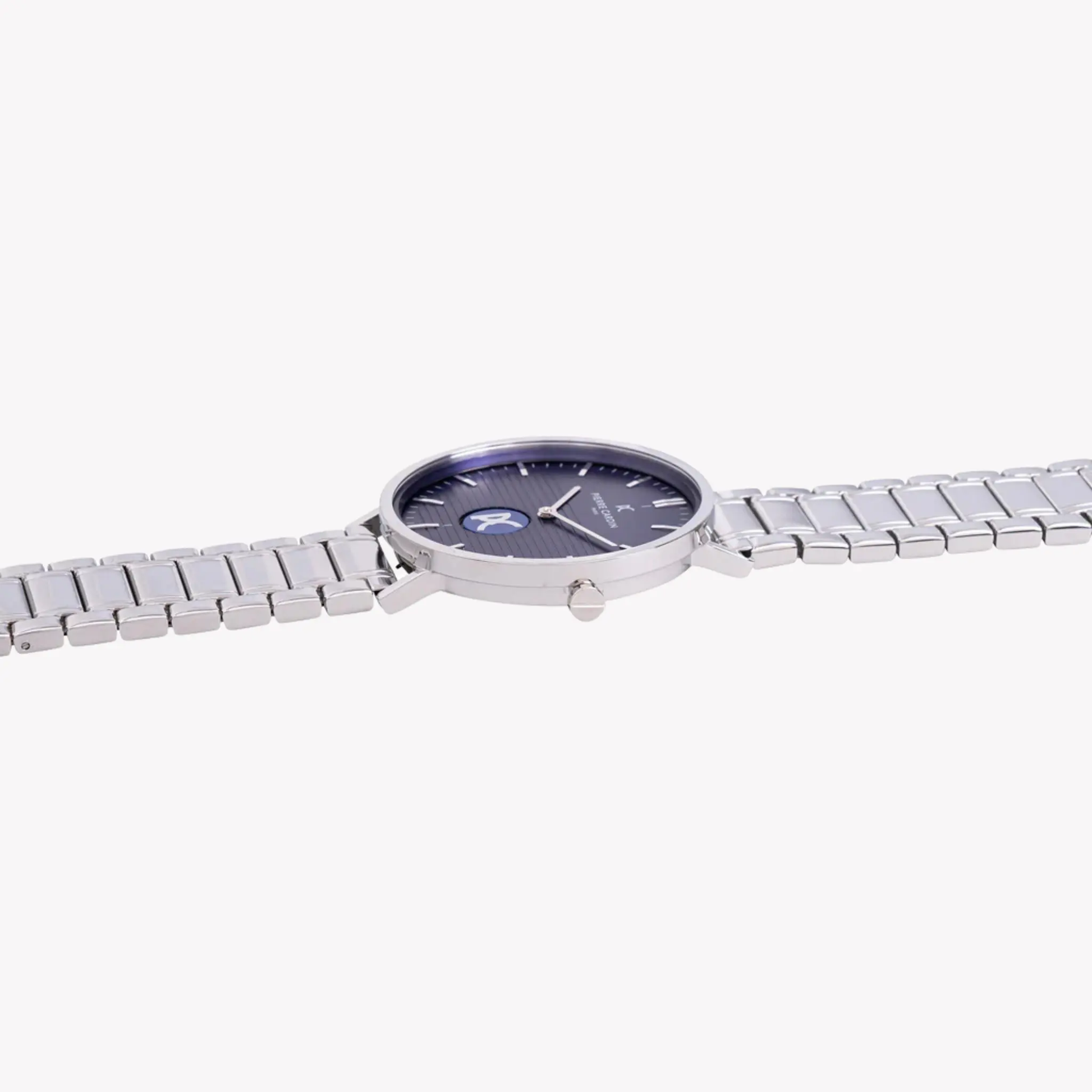 Pierre Cardin Men's Silver Metal Watch, Blue Dial | Cbv.1102 by PIERRE CARDIN